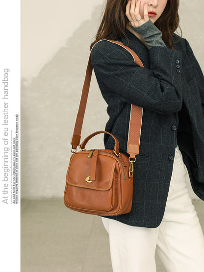 Li Ji | Original handmade genuine leather | Age-reducing and textured handbag No. 27810 