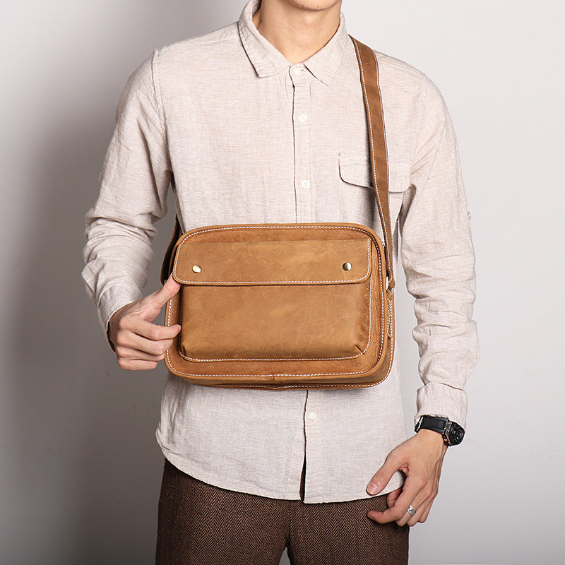 李記 | 原創手工真皮 | 本革製品い職人技で簡約小方包30003號