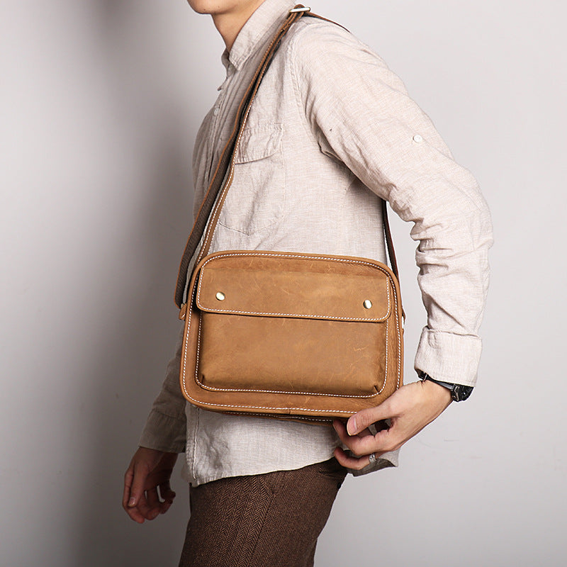 李記 | 原創手工真皮 | 本革製品い職人技で簡約小方包30003號