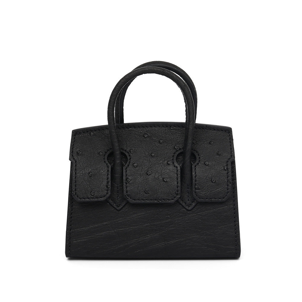 李記 | 原創手工真皮 | 鴕鳥皮mini小號鉑金包3031T號