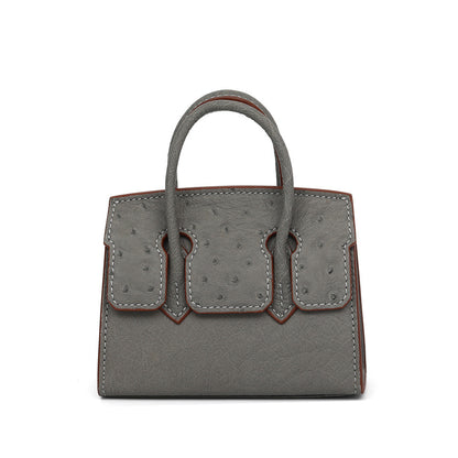 李記 | 原創手工真皮 | 鴕鳥皮mini小號鉑金包3031T號