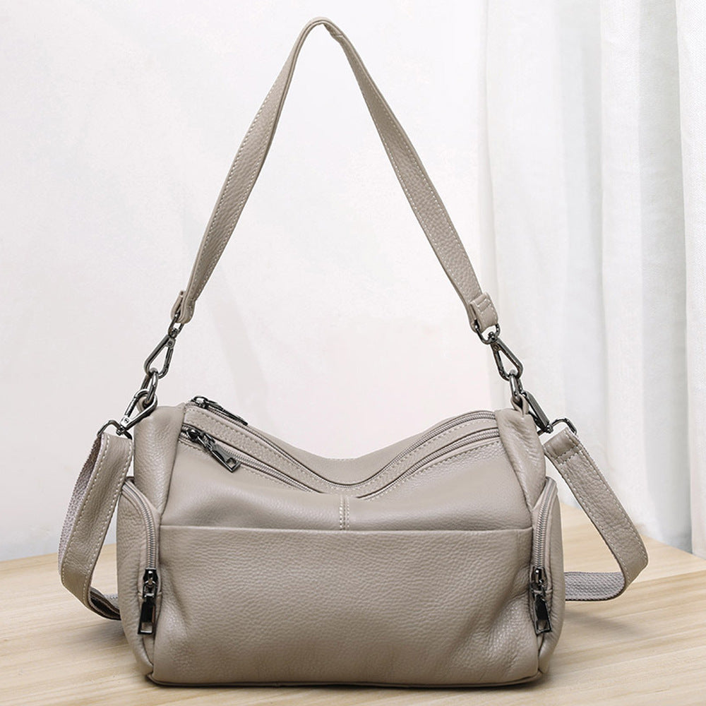 李記 | 原創手工真皮 | 歐美經典で多隔層の腋下包3056號