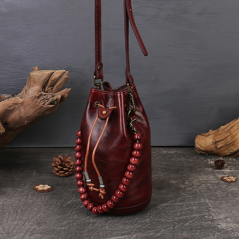 李記 | 原創手工真皮 | 手作り牛革本革レ水桶包325號