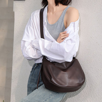 李記 | 原創手工真皮 | 本革ボ簡約休閒の斜唄包3322號