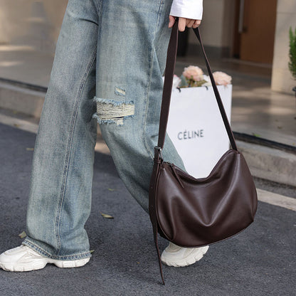 李記 | 原創手工真皮 | 本革ボ簡約休閒の斜唄包3322號