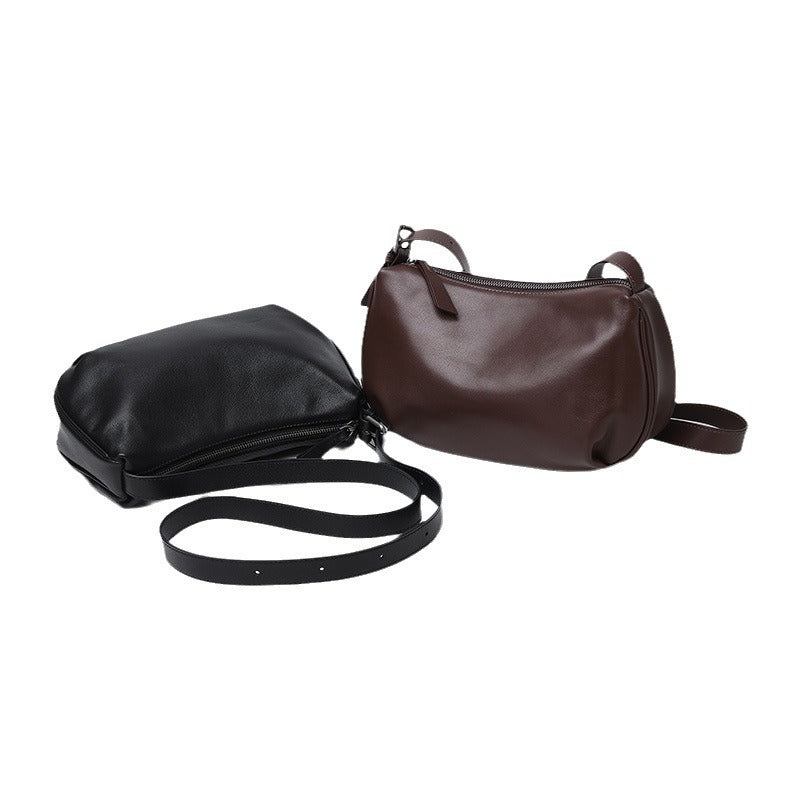 李記 | 原創手工真皮 | 本革ボ簡約休閒の斜唄包3322號