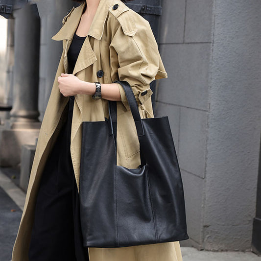 李記 | 原創手工真皮 | 本革の韓版い通勤托特包3323號