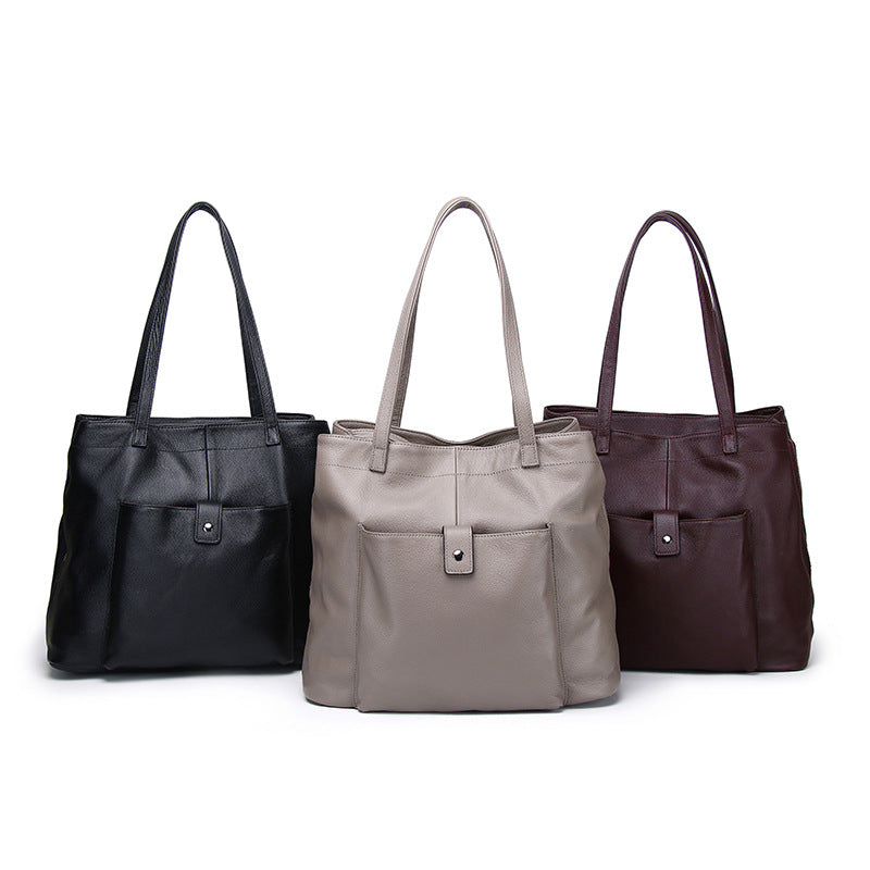 李記 | 原創手工真皮 | 多層內裡の復古通勤托特包3331號