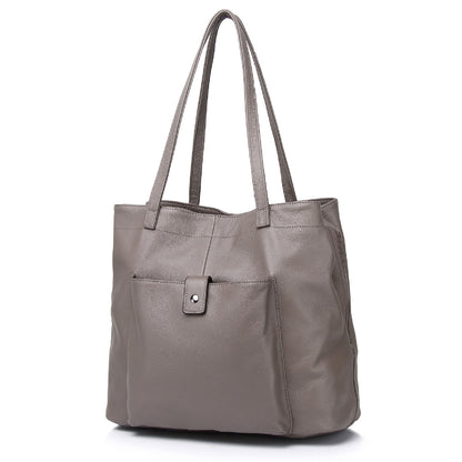 李記 | 原創手工真皮 | 多層內裡の復古通勤托特包3331號