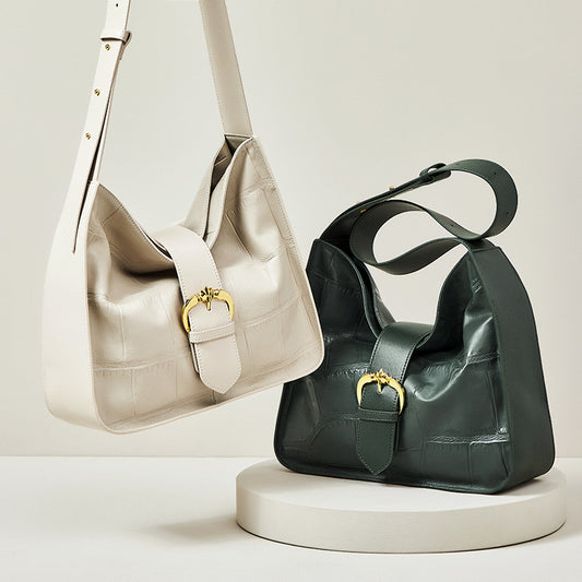 李記 | 原創手工真皮 | 超大號~ 鱷魚紋バ頭層牛革ッ單肩托特包3360號