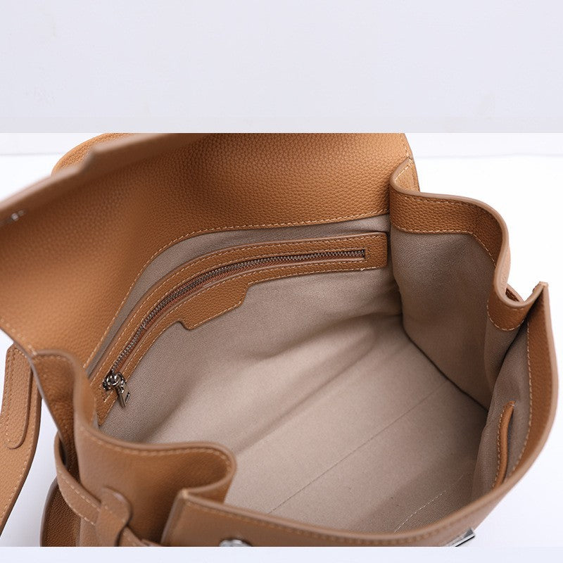 李記 | 原創手工真皮 | 簡約慵懶風の手提包3382號