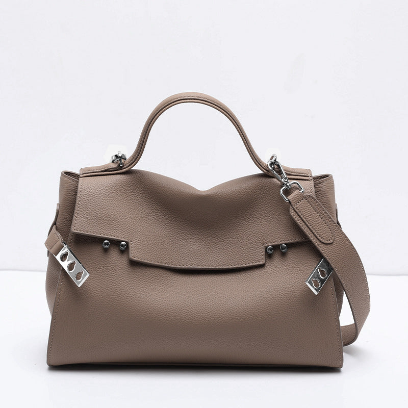 李記 | 原創手工真皮 | 簡約慵懶風の手提包3382號