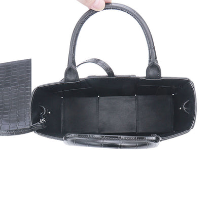 李記 | 原創手工真皮 | 高品質 無性別~鱷魚皮手提包3411z號