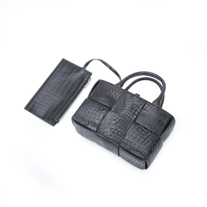李記 | 原創手工真皮 | 高品質 無性別~鱷魚皮手提包3411z號