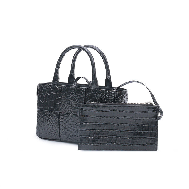 李記 | 原創手工真皮 | 高品質 無性別~鱷魚皮手提包3411z號