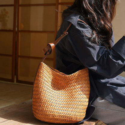 李記 | 原創手工真皮 | 敲哇塞の職人技い手作編織包3562號