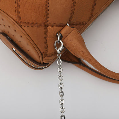 李記 | 原創手工真皮 | 鴕鳥皮う菱格円筒包3599T號