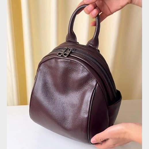 李記 | 原創手工真皮 | 韓版が簡約後背包22005號