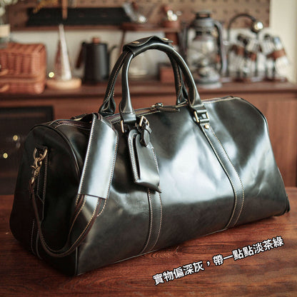 李記 | 原創手工真皮 | 超高性價比の戶外差旅旅行包38593號