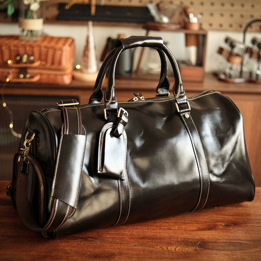 李記 | 原創手工真皮 | 超高性價比の戶外差旅旅行包38593號