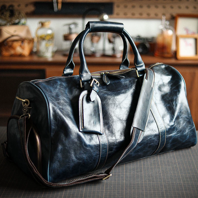 李記 | 原創手工真皮 | 超高性價比の戶外差旅旅行包38593號