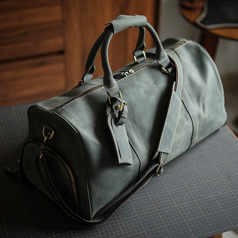 李記 | 原創手工真皮 | 超高性價比の戶外差旅旅行包38593號