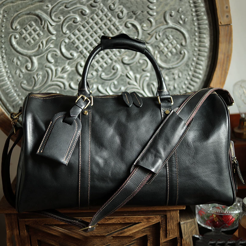 李記 | 原創手工真皮 | 超高性價比の戶外差旅旅行包38593號