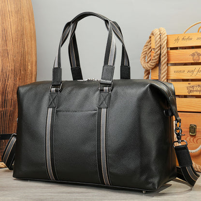 李記 | 原創真皮手工 | 實用大容量の健身差旅包4028號