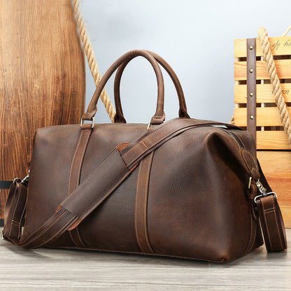 李記 | 原創真皮手工 | 復古瘋馬皮の差旅包4042號