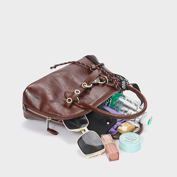 李記 | 原創手工真皮 | 輪郭がふ自然質感の貝殼包4165號