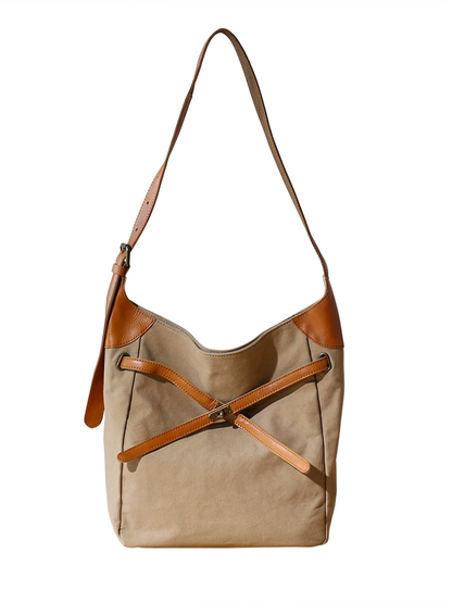 李記 | 原創手工真皮 | 高級耐磨の帆布包48457號