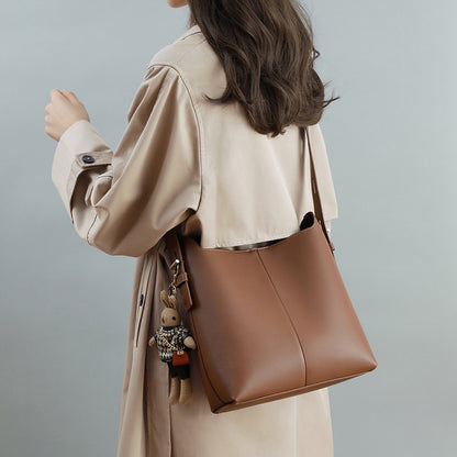 李記 | 原創手工真皮 | 扁桶型~厚實韌性大の水桶包5345號