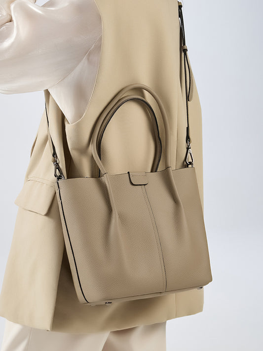 李記 | 原創手工真皮 | 溫柔色系~耐裝又好看の通勤包5548號