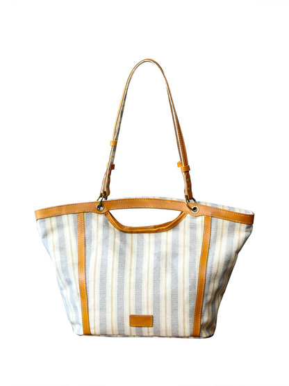 李記 | 原創手工真皮 | 日常通勤好看又好搭の帆布配牛皮包57107號