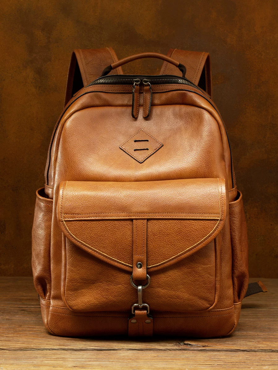 李記 | 原創手工真皮 | 背十年都不過時の經典款後背包5893號