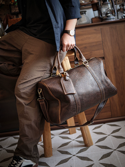 李記 | 原創手工真皮 | 折畳式収納、便攜實用の差旅包5L號