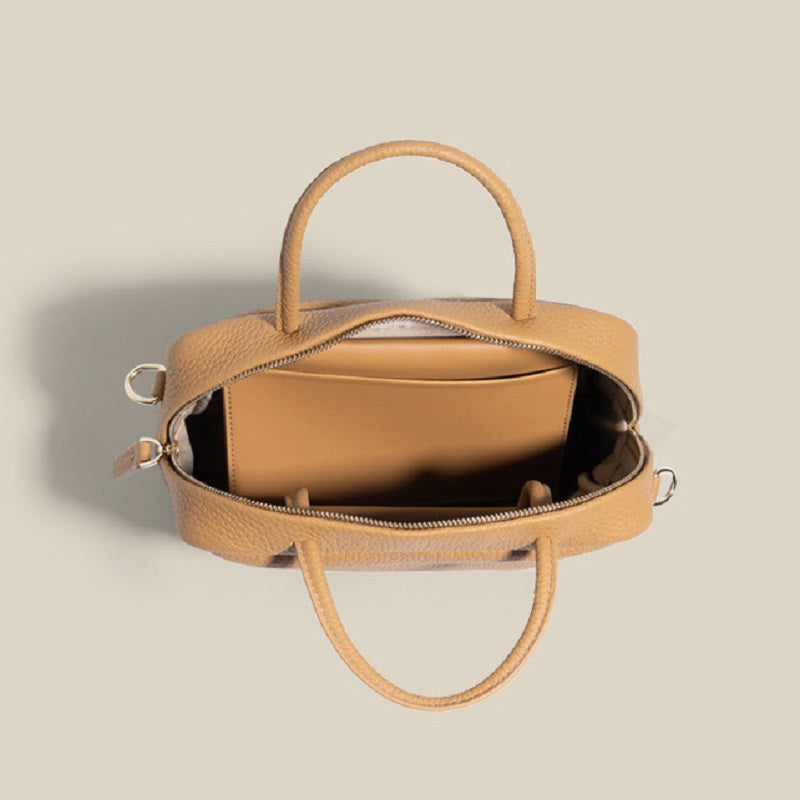 李記 | 原創手工真皮 | 一目で気に入頭層牛皮製を波士頓包60055號