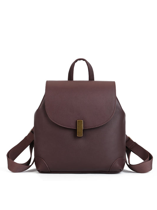 Li Ji | Original handmade genuine leather | Original leather simple travel backpack No. 6022 