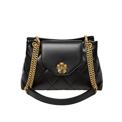 李記 | 原創手工真皮 | 気品セ質感の菱格鏈條包61242號