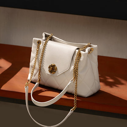 李記 | 原創手工真皮 | 気品セ質感の菱格鏈條包61242號