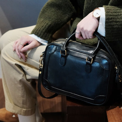 李記 | 原創手工真皮 | 日系い植鞣皮休閒斜唄包6160-D號