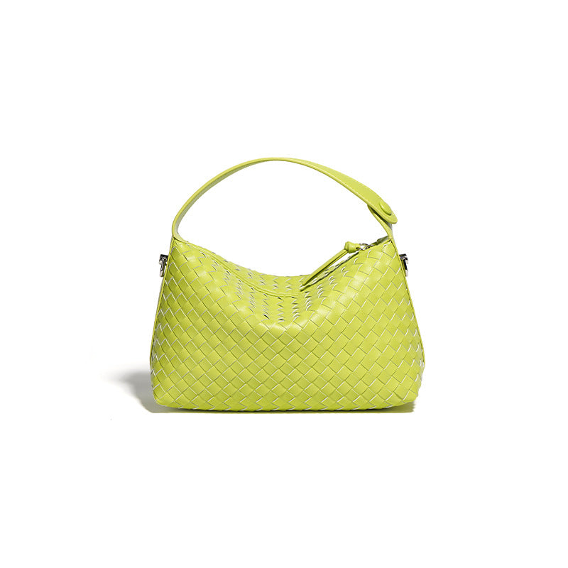 李記 | 原創手工真皮 | 編織菱格の餃子包6220A號