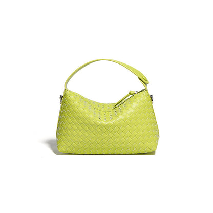 李記 | 原創手工真皮 | 編織菱格の餃子包6220A號