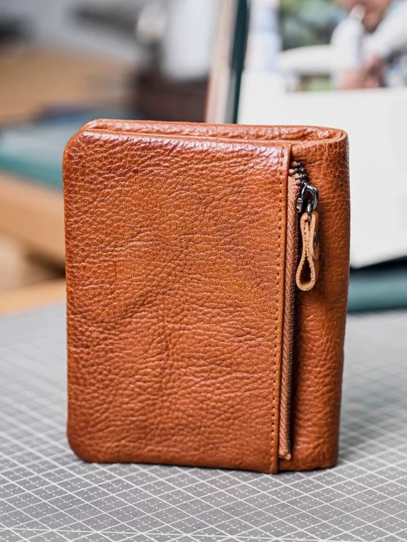 李記 | 原創手工真皮 | 兩折簡約の短款小錢包6325A號