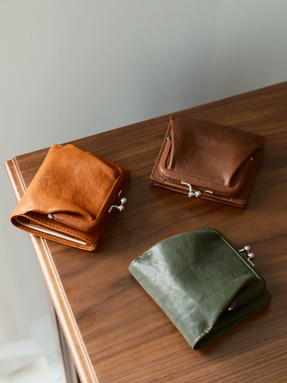 李記 | 原創手工真皮 | 多機能本革ゼロ財布6366E號