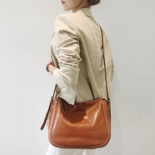 李記 | 原創手工真皮 | 気品が歐美で簡約馬鞍包643號