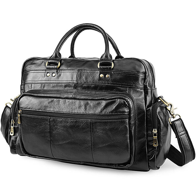 李記 | 原創手工真皮 | 短途商務で差旅包6626號