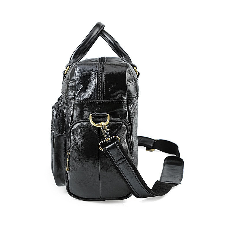 李記 | 原創手工真皮 | 短途商務で差旅包6626號