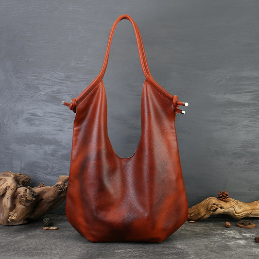 李記 | 原創手工真皮 | 歐美人気款~軟皮托特包6722號