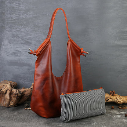 李記 | 原創手工真皮 | 歐美人気款~軟皮托特包6722號